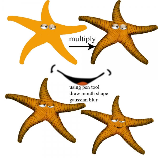 Creation of Sea Star: Step 3